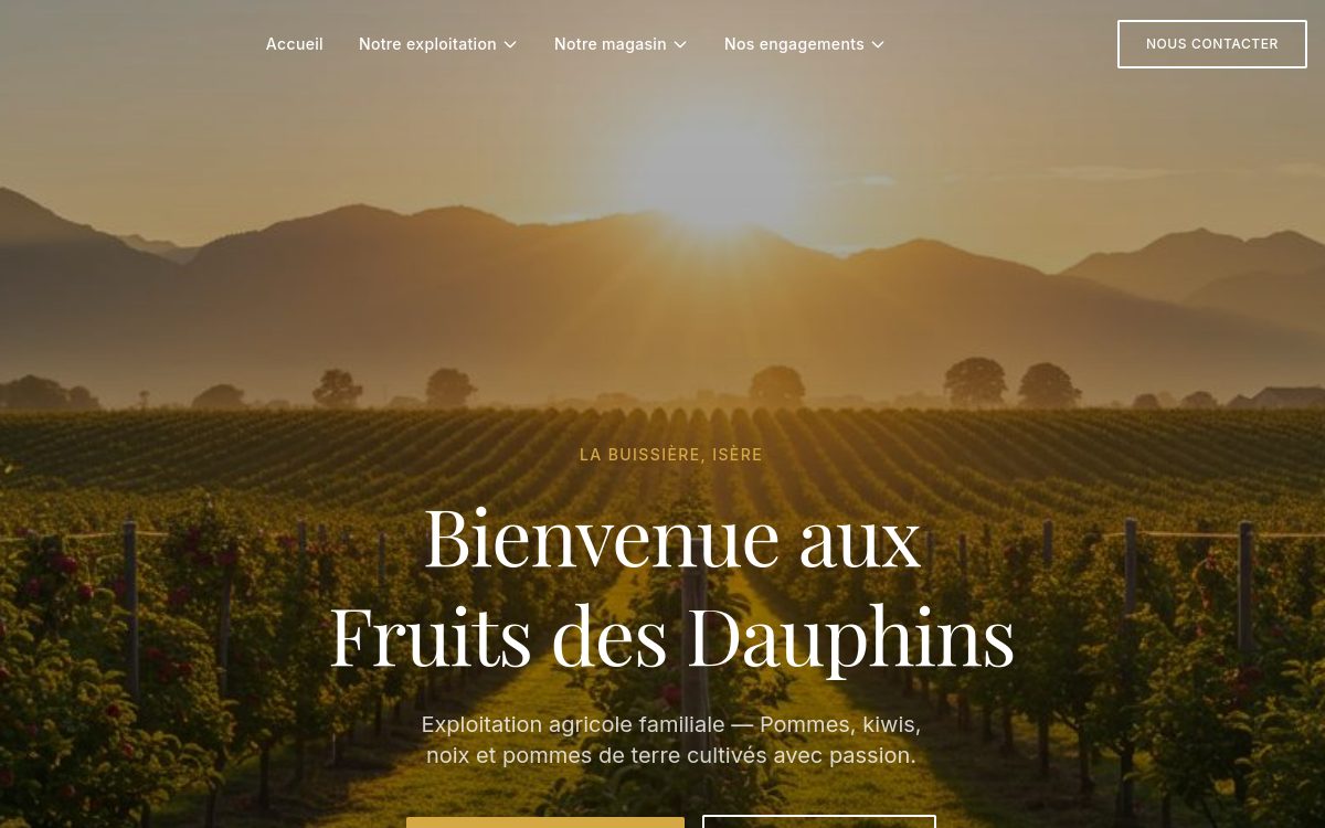 Aperçu du projet Les Fruits des Dauphins